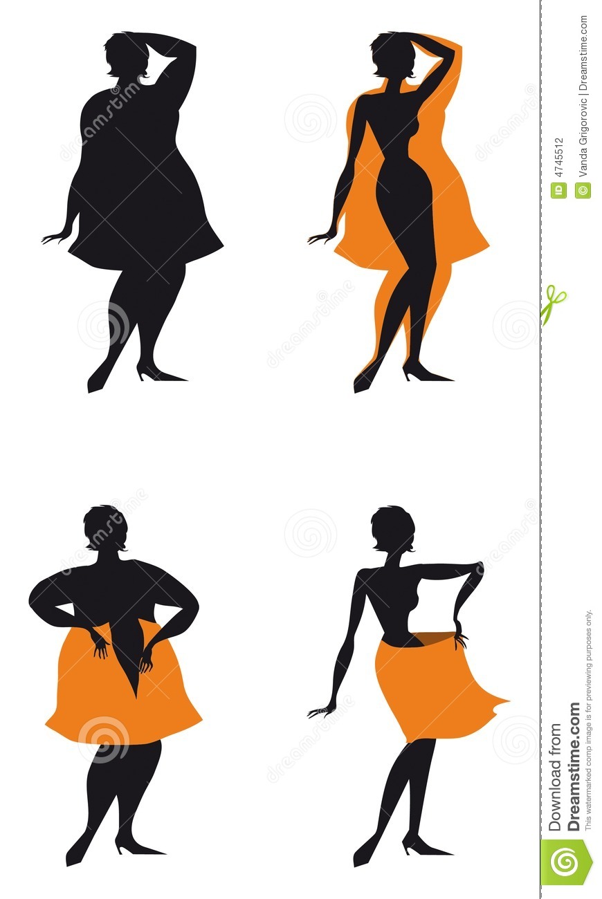 870x1300 Fat Thin Clipart