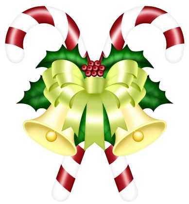 389x420 162 Best Christmas Red Bow And Bells Corner Transparent Png Clip