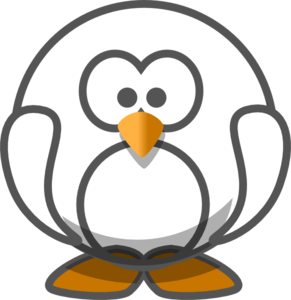 291x300 Transparent White Penguin Clip Art