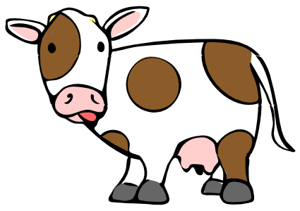 425x300 Awesome And Beautiful Cow Clipart With Transparent Background