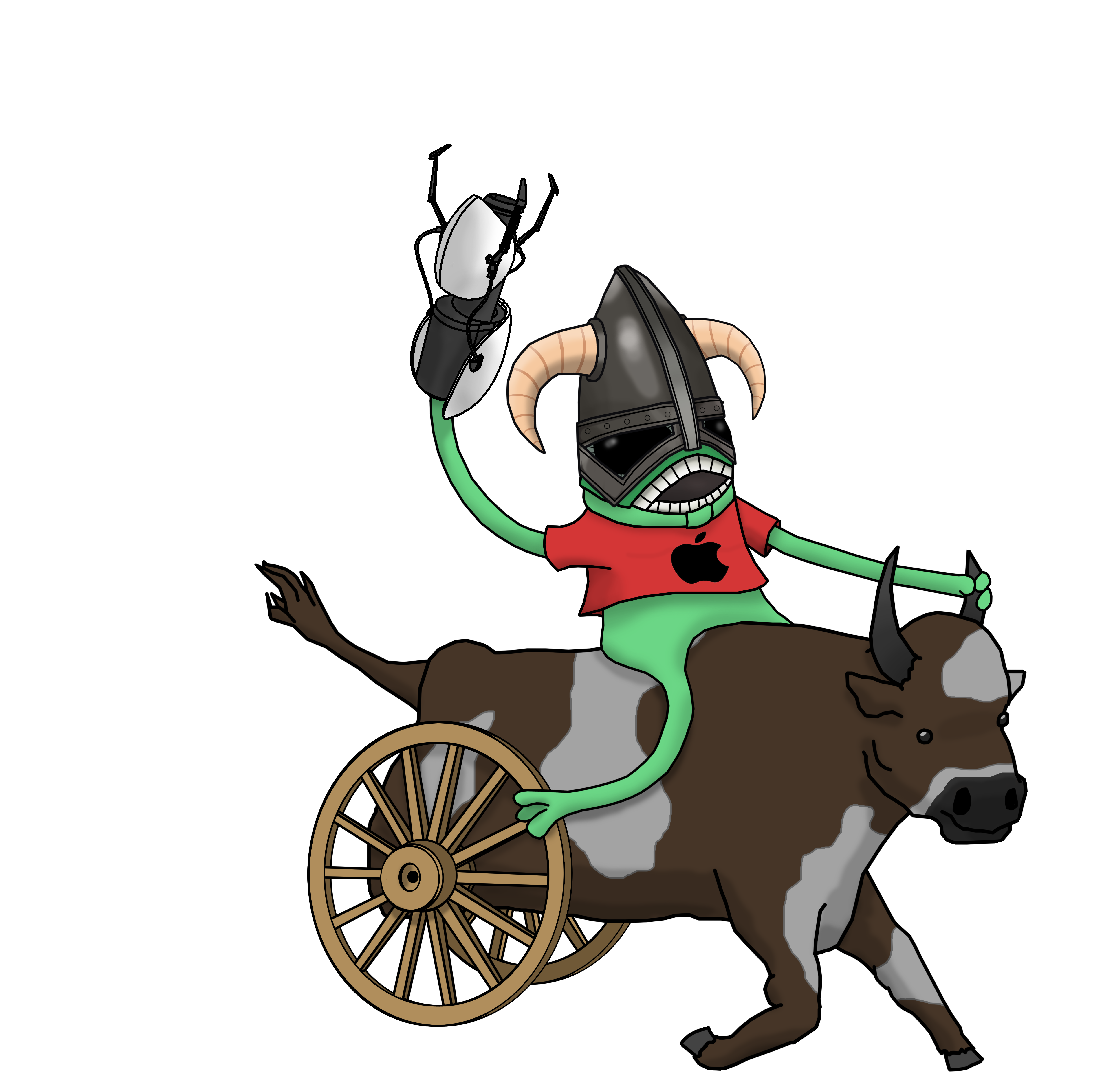 4962x4866 Skyrim Portal Alien Cow Transparent Background By Zimonitrome