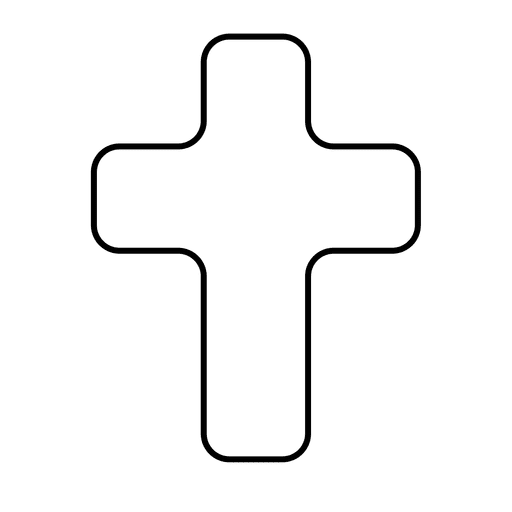 512x512 Cross Religion Outline Icon