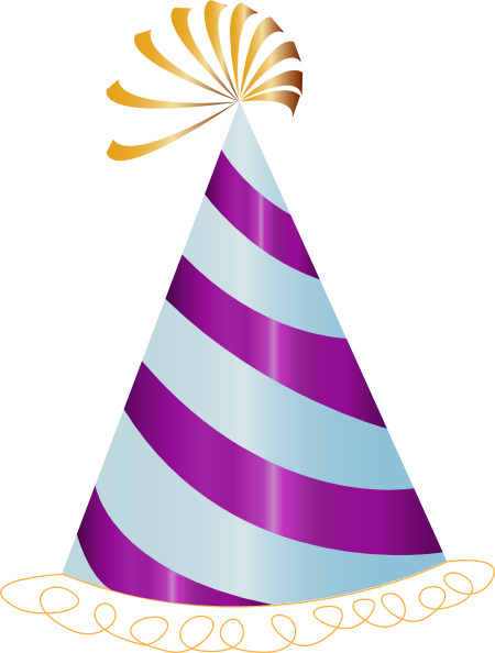 450x594 Purple Party Hat Clip Art