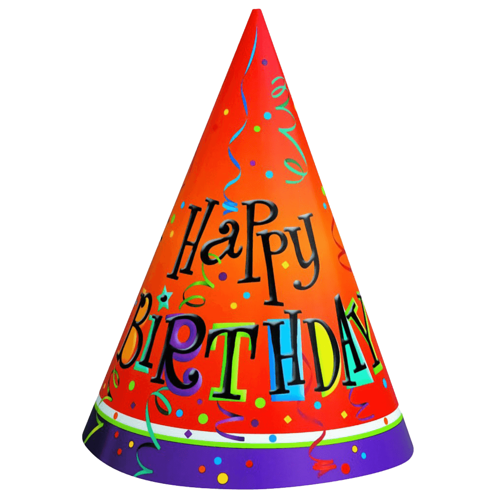 1024x1024 Birthday Hat Transparent Png