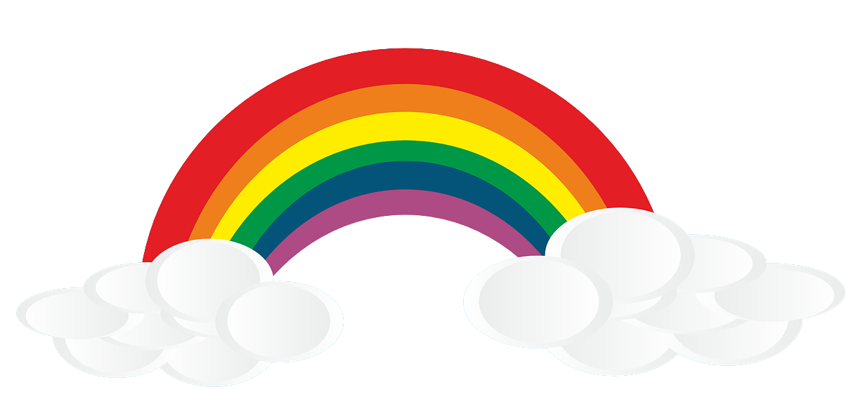 1224x592 Png Rainbow With Clouds Transparent Rainbow With Clouds.png Images