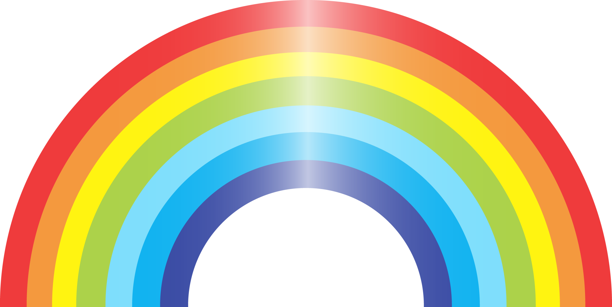 2000x1004 Rainbow Png Images Free Download