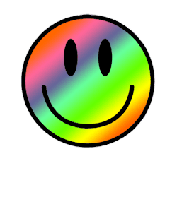 250x286 Gif Trippy Rainbow My Edit Smiley Face Transparent Dem0nicd0lls
