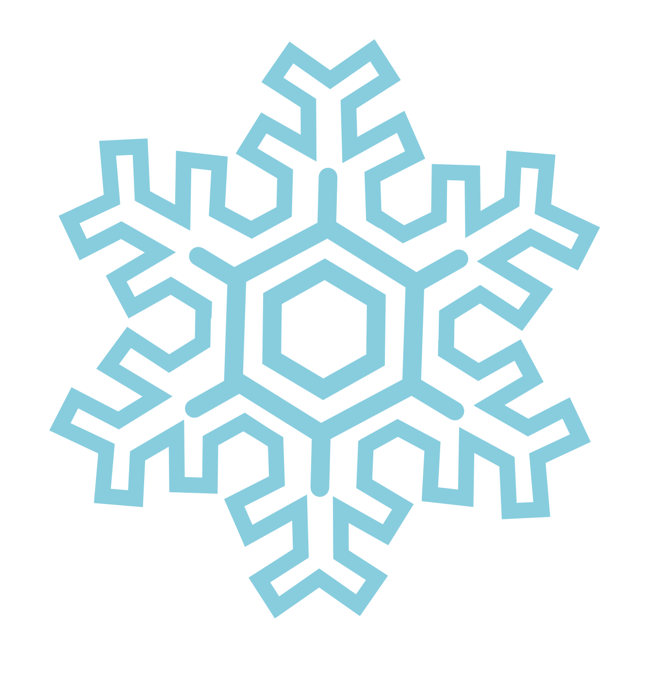 1331x1389 Snowflake Clipart Symmetrical