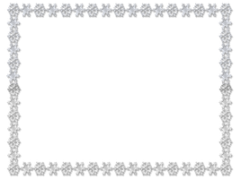 267x200 Snowflake Frame Clipart