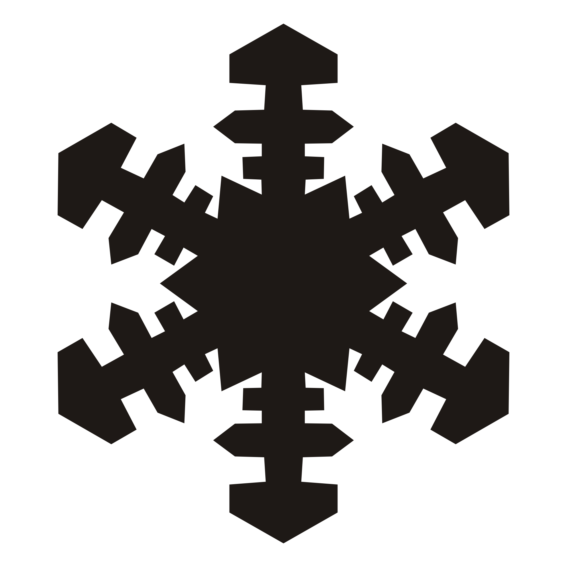 1979x1979 Snowflake Clipart Silhouette