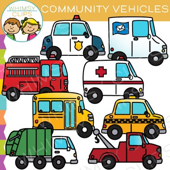 350x350 Community Transportation Clip Art By Whimsy Clips Tpt
