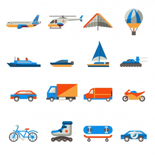 626x626 Transport Icon Collection Vector Free Download
