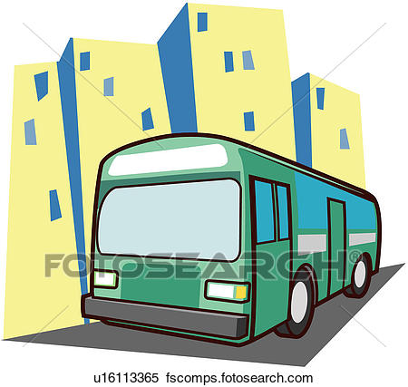 450x427 Clipart Of Urban Scene, Traffic, Transportation, Car, Building
