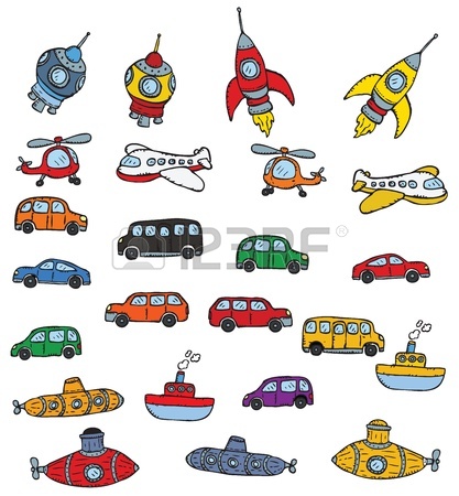 417x450 Travel Transportation Set