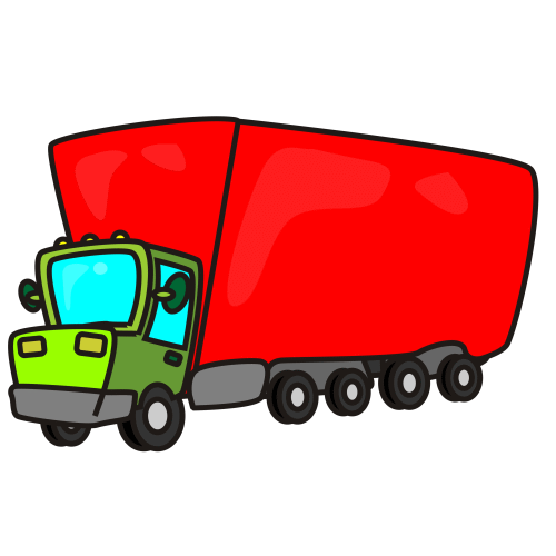 500x500 Truck Transportation Clipart