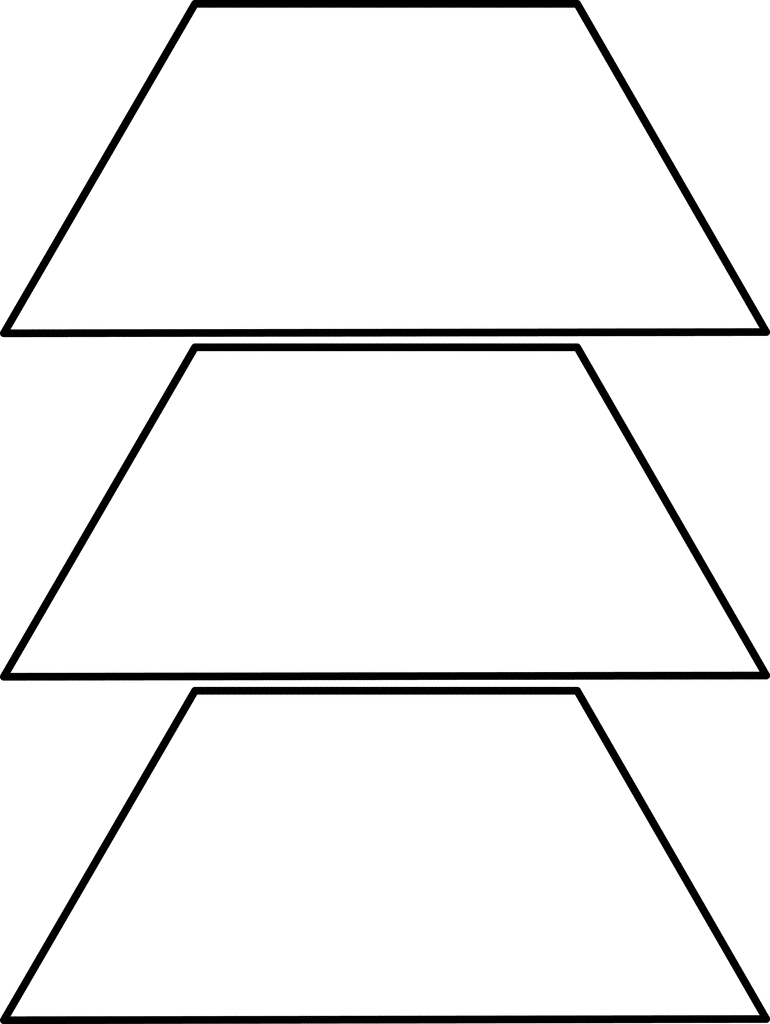 770x1024 Large Trapezoids For Pattern Block Set Clipart Etc