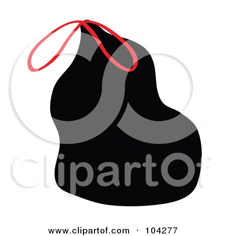 450x470 Royalty Free (Rf) Clipart Illustration Of A Black Trash Bag