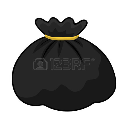 450x450 Trash Bag Isolated Illustration On White Background Royalty Free