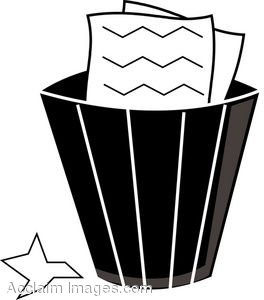 264x300 Clip Art Of A Trash Can Icon