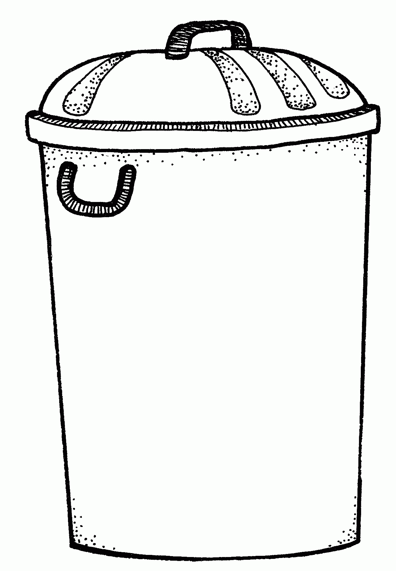 1305x1880 Garbage Can Clipart Black And White Letters Format