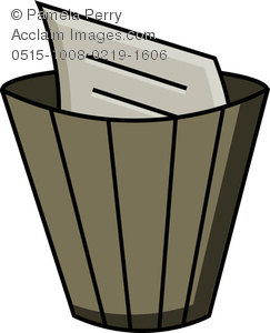 243x300 Art Image Of A Wasterpaper Basket Trashcan Icon