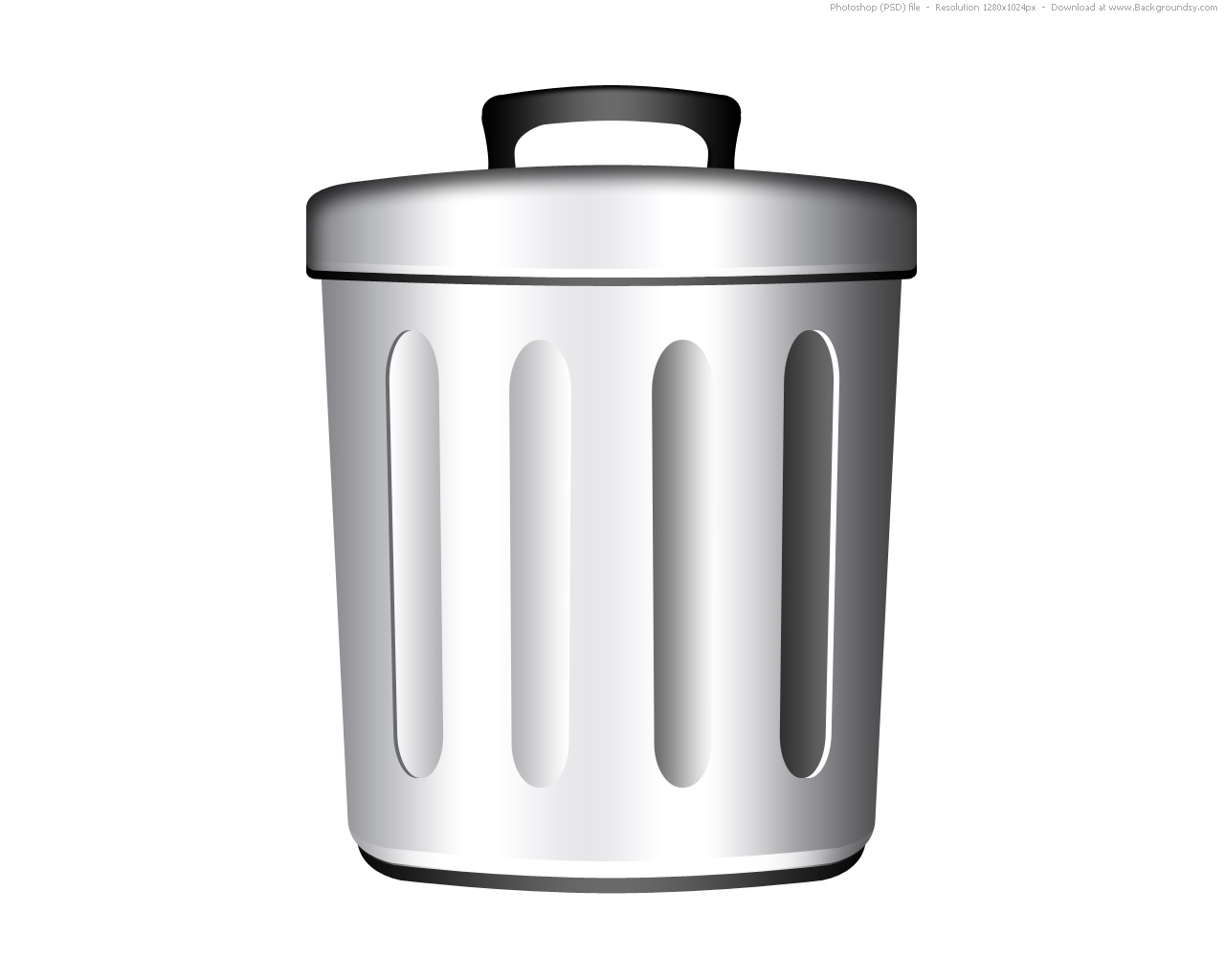 1280x1024 Trash Can Icon (Psd)