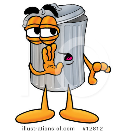 400x420 Trash Can Character Clipart