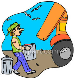 292x300 Garbage Man Clip Art Picture