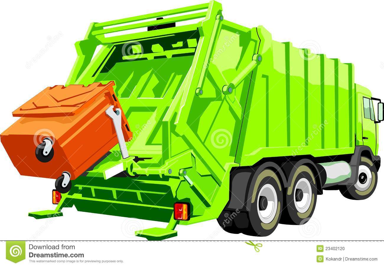 1300x905 Trash Truck Clipart