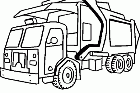 450x300 Garbage Truck Clip Art Black And White