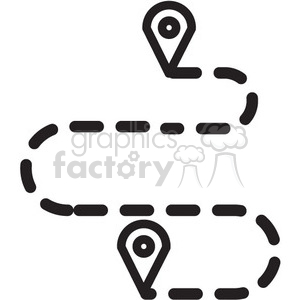 300x300 Royalty Free Travel Route Vector Icon 398754 Icon