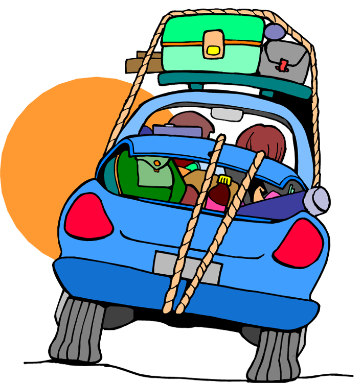 706x750 Free Car Travel Clipart Image