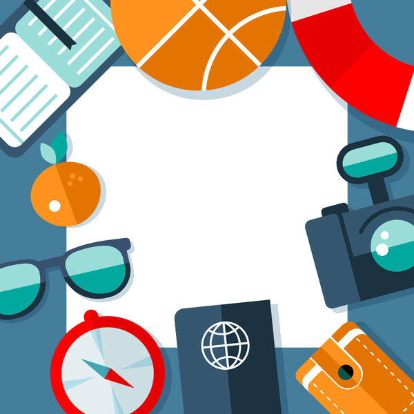 600x600 Travel Postcard Free Vector In Encapsulated Postscript Eps ( Eps