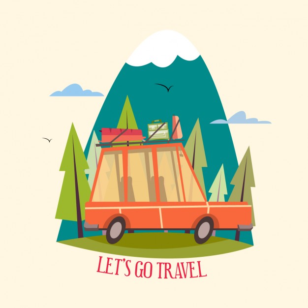 626x626 Coloured Travel Design Vector Free Download