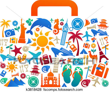 450x383 Clip Art Of Travel Suitcase