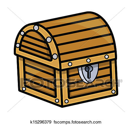 450x427 Clip Art Of Treasure Box