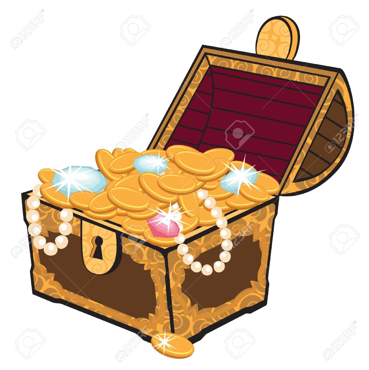 1296x1300 Treasure Clipart Gold Jewelry