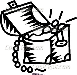300x295 Treasure Chest Vector Clip Art