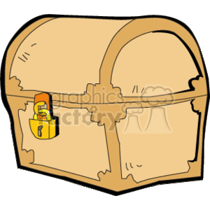 300x300 Royalty Free Locked Treasure Chest 149962 Vector Clip Art Image