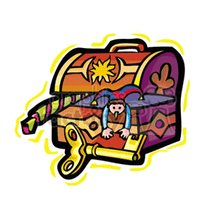300x300 Royalty Free Treasure Chest 171174 Vector Clip Art Image