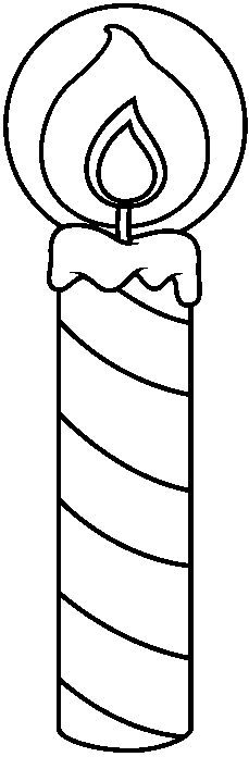 229x696 Candle Clipart Black And White Many Interesting Cliparts