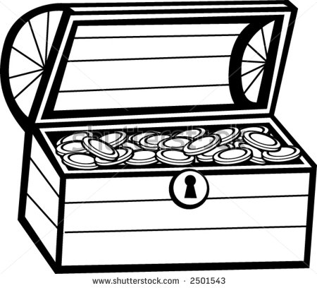 450x408 Chest Clipart Black And White