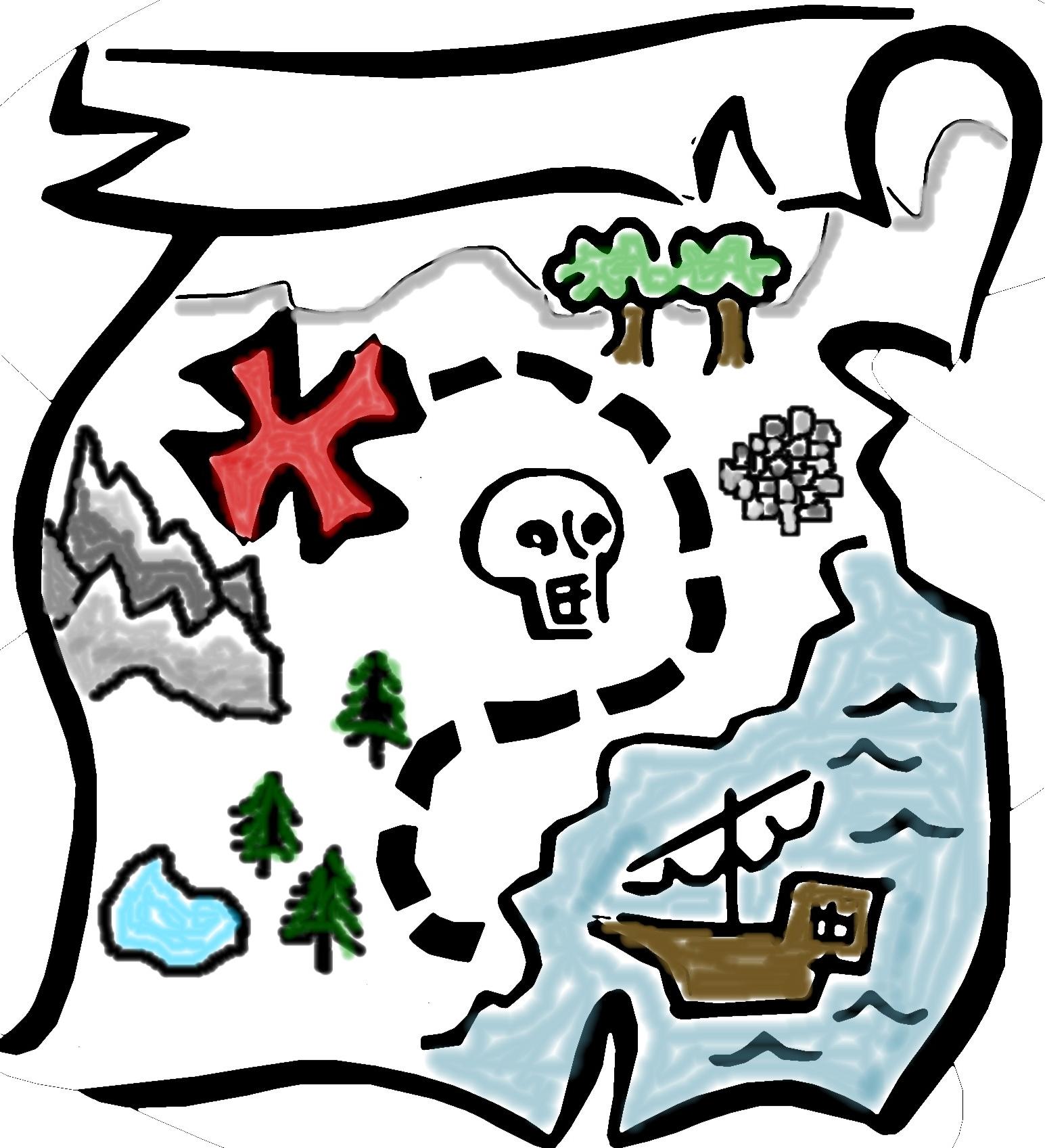 1545x1697 Unique Pirate Treasure Map Clipart Free Images Cdr