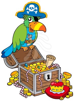 296x400 Pirate Treasure Clipart