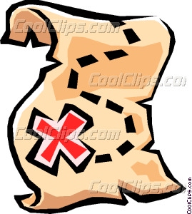 269x300 Treasure Map Vector Clip Art