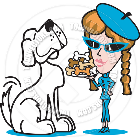 460x460 Cartoon Dog Treats Vector Illustration By Clip Art Guy Toon