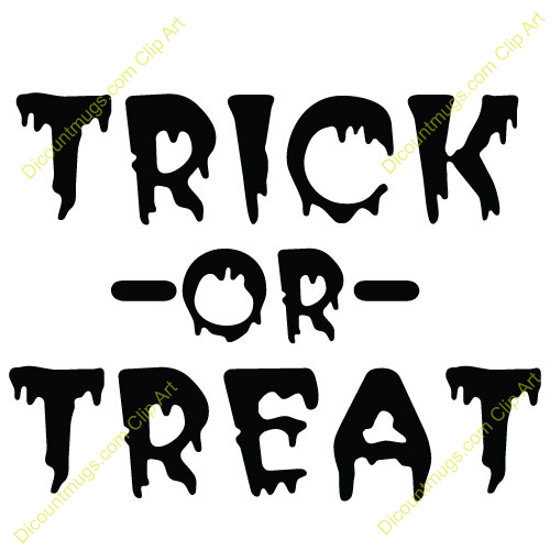 500x500 Trick Or Treat Word Clipart