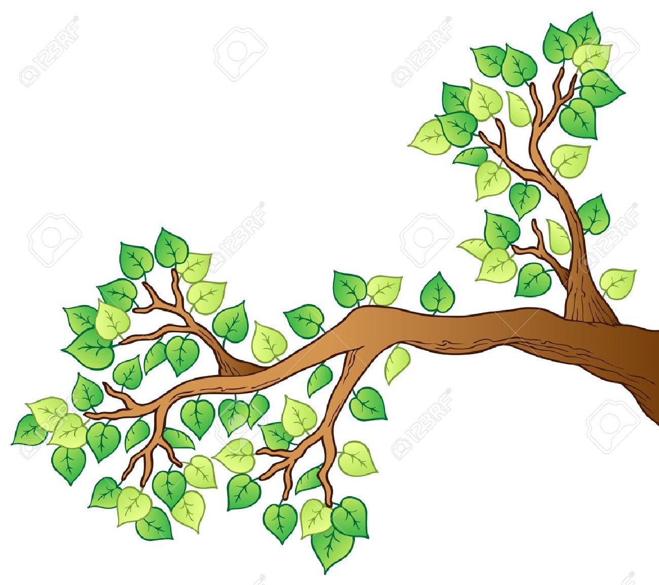 1300x1153 Branch Clipart Leafy Tree
