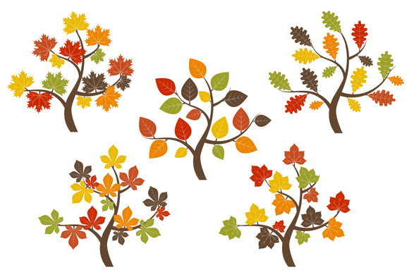 580x386 Check Out Fall Trees Clip Art By Lovegraphicdesign On Creative