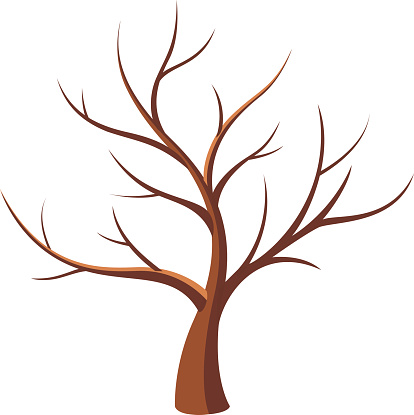 414x415 Clipart Bare Tree Branches